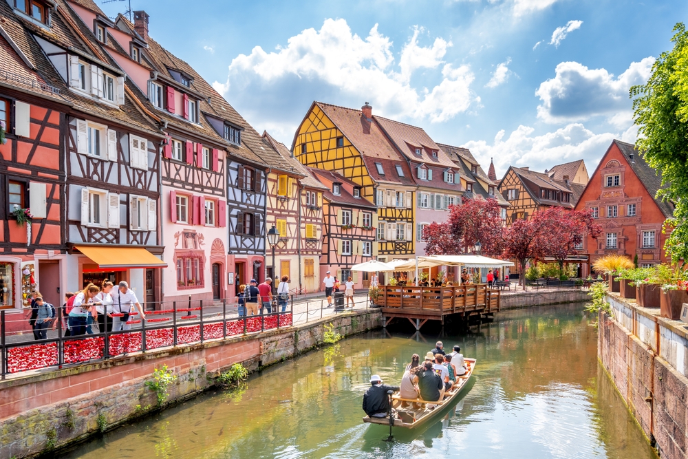 Old city of Colmar, France. The article is about fairytale destinations.